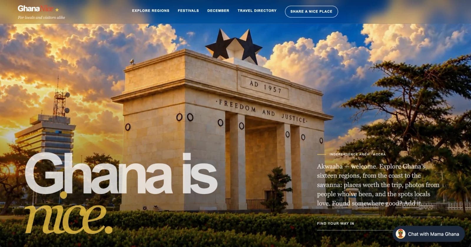 The Ghana Nice homepage
